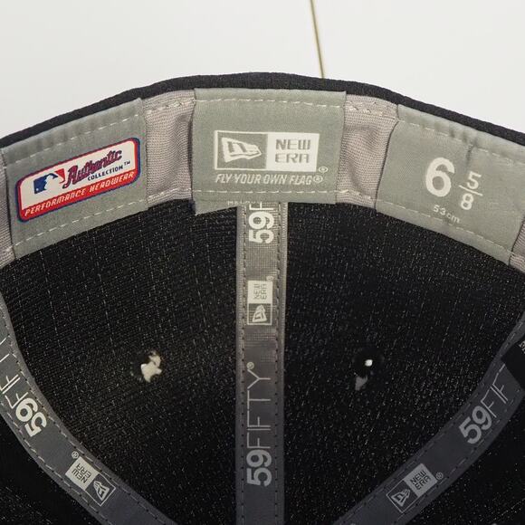 Chicago White Sox New Era 59Fifty Retro‎ Logo Black 6 5/8 Fitted Hat - Picture 7 of 8